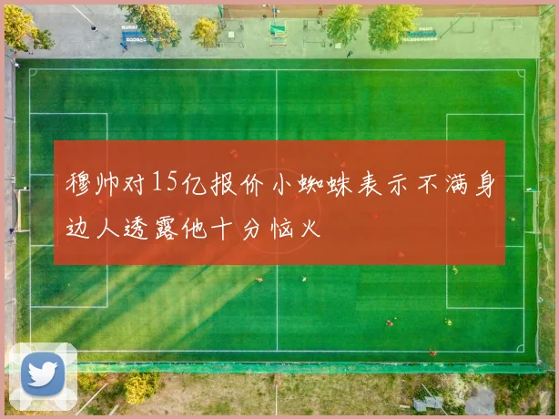 穆帅对15亿报价小蜘蛛表示不满身边人透露他十分恼火